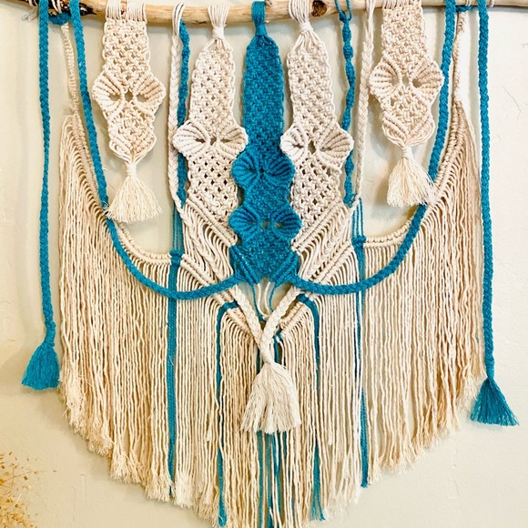Made by Native S. American Dream catcher macrame hanger wall art attract +energy - Picture 11 of 13